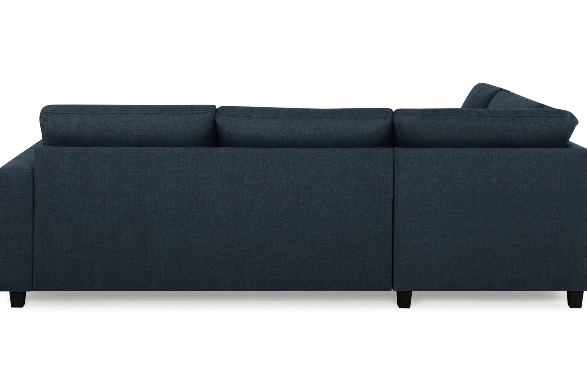 Basic Home Sofa Med Sjeselong-Crazy 3-seters Venstrevendt L-formet Sjeselongsofa i Stoff Blå