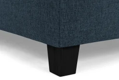 Basic Home Sofa Med Sjeselong-Crazy 3-seters Venstrevendt L-formet Sjeselongsofa i Stoff Blå