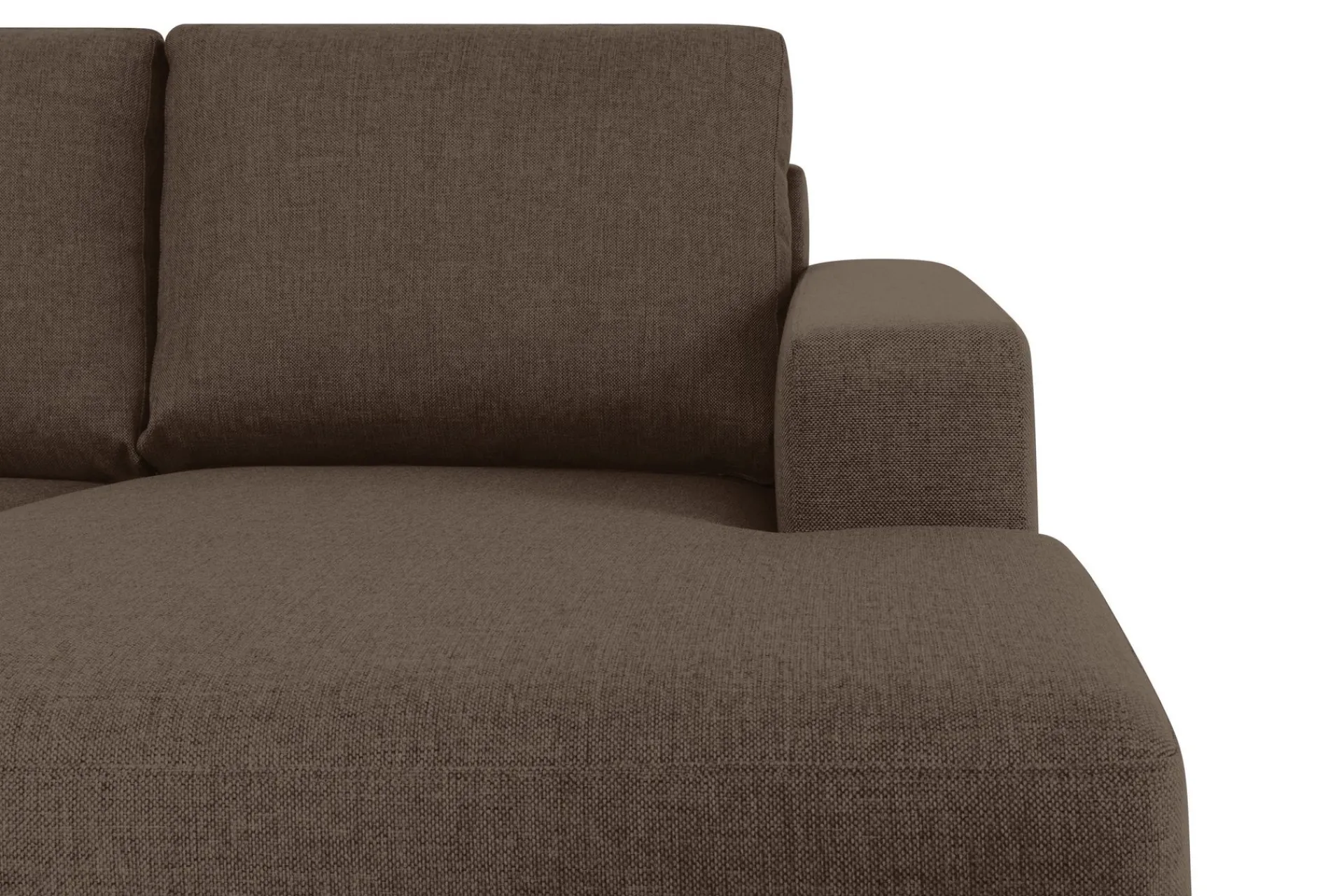 Basic Home Crazy 4-seters Venstrevendt U-formet Large Sofa med Divan og Sjeselong i Stoff