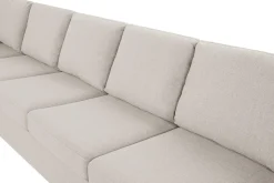 Basic Home 2 Seter Sofa|Sofa Med Sjeselong-Crazy 6-seters Venstrevendt U-formet XX-Large Sofa med Divan og Sjeselong i Stoff Beige