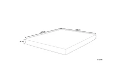 Madrasser-Crickmore Skummadrass 160x200cm Hvit