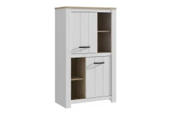 Sideboard & Skjenker-Crumpton Skjenk 87 cm Brun,Hvit