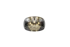 Trio Lighting Kjøkkenlampe|Barnelampe-Crystel Taklampe 50 cm 5xE14 Krom/Krok glass