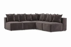 Andrarum Cubo 5-seters L-formet Dyp Modulhjørnesofa i Stoff