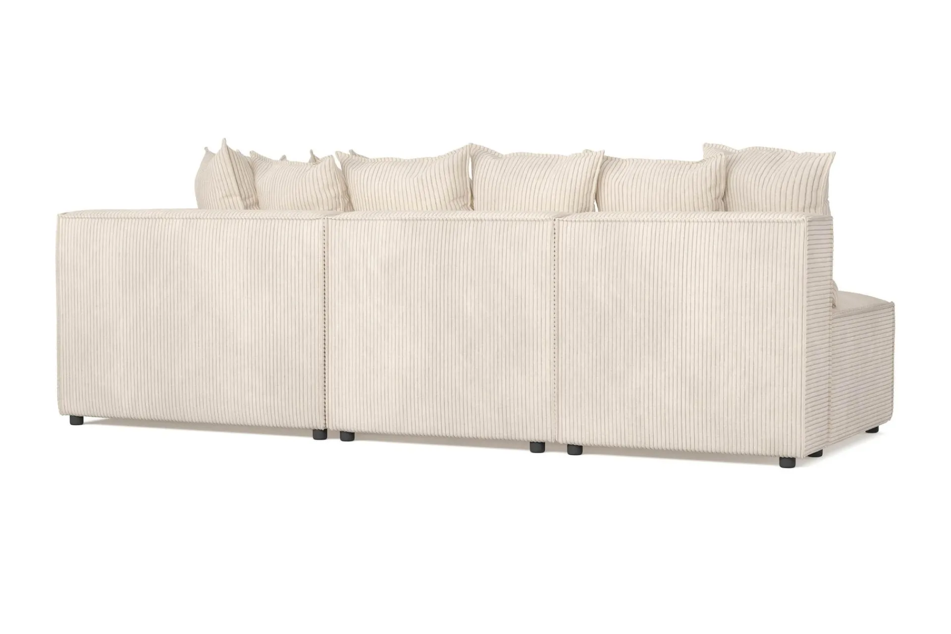 Andrarum Hjørnesofa-Cubo 5-seters L-formet Dyp Modulhjørnesofa i Manchester Beige