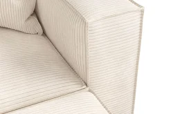 Andrarum Sofa Med Sjeselong-Cubo 4-seters L-formet Dyp Modulsofa med Divan i Manchester Beige