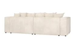 Andrarum Sofa Med Sjeselong-Cubo 4-seters L-formet Dyp Modulsofa med Divan i Manchester Beige