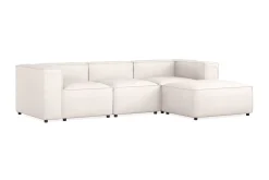 Andrarum Cubo 4-seters Vendbar L-formet Dyp Modulsofa med Divan i Stoff