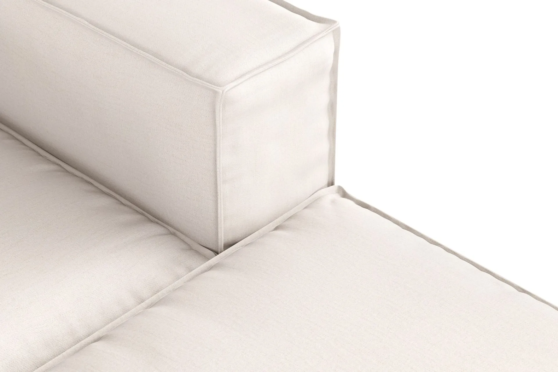 Andrarum Cubo 4-seters Vendbar L-formet Dyp Modulsofa med Divan i Stoff