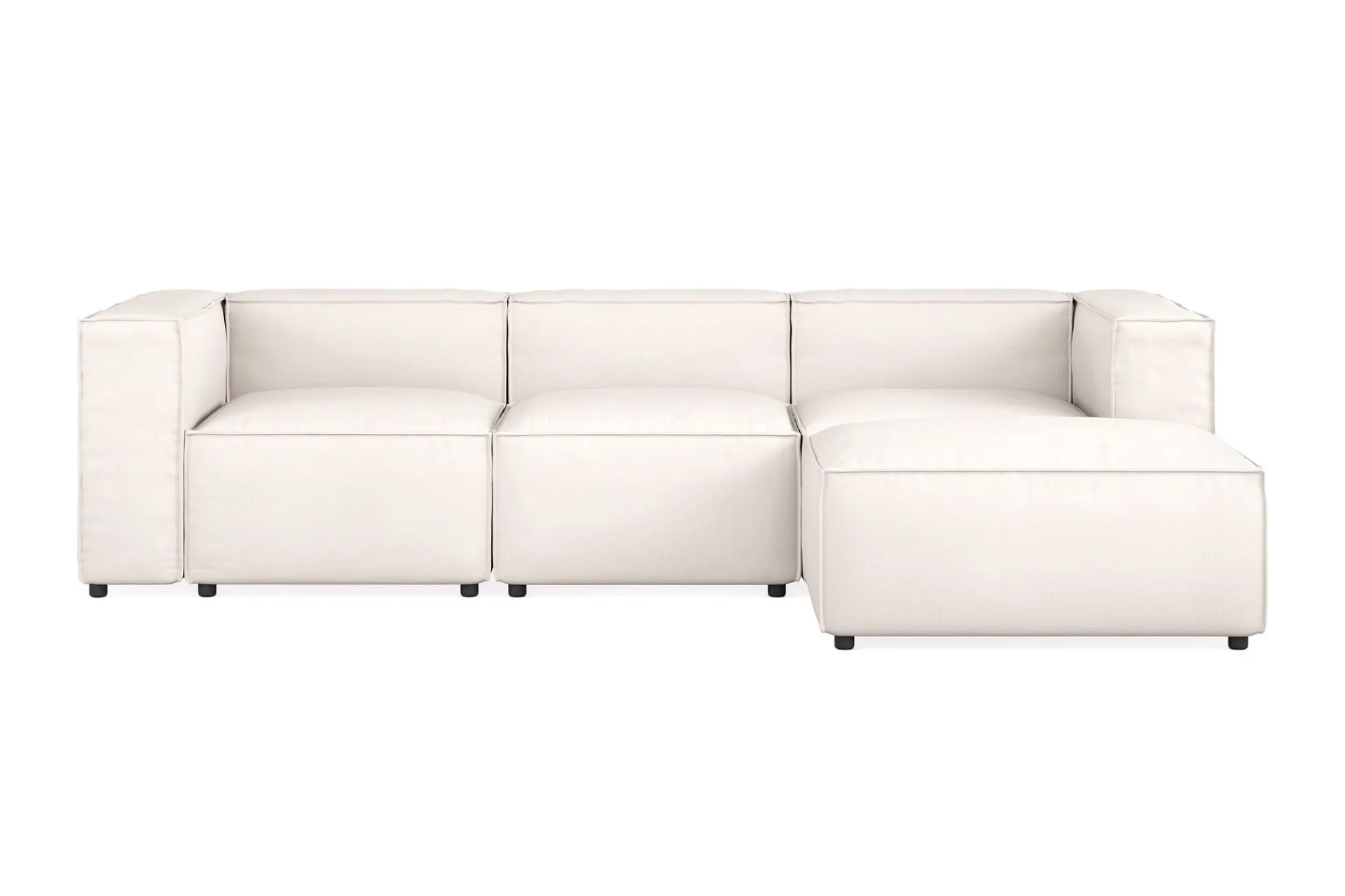 Andrarum Cubo 4-seters Vendbar L-formet Dyp Modulsofa med Divan i Stoff