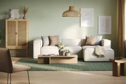 Andrarum Cubo 4-seters Vendbar L-formet Dyp Modulsofa med Divan i Stoff
