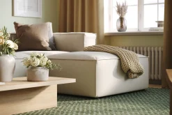 Andrarum Cubo 4-seters Vendbar L-formet Dyp Modulsofa med Divan i Stoff