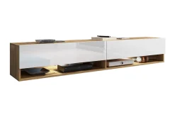 Tv-Benk & Mediabenk-Cuguen Tv-skap 180 cm RGB LED tre