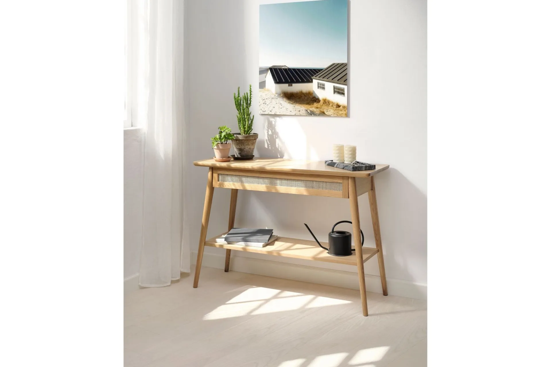 Gangbord|Avlastningsbord-Cytheria Konsollbord 110 cm Beige