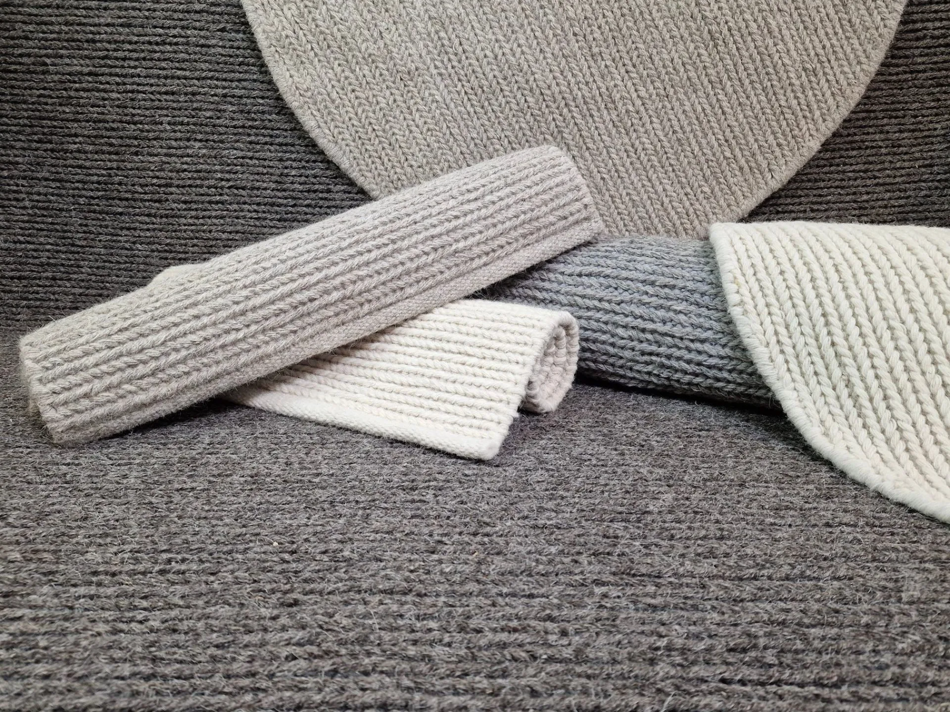 KM Home Moderne Tepper-Dalarö Ullmatte 240 cm Rund Lin