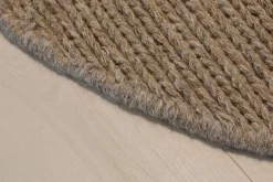 KM Home Moderne Tepper-Dalarö Ullmatte 240 cm Rund Lin