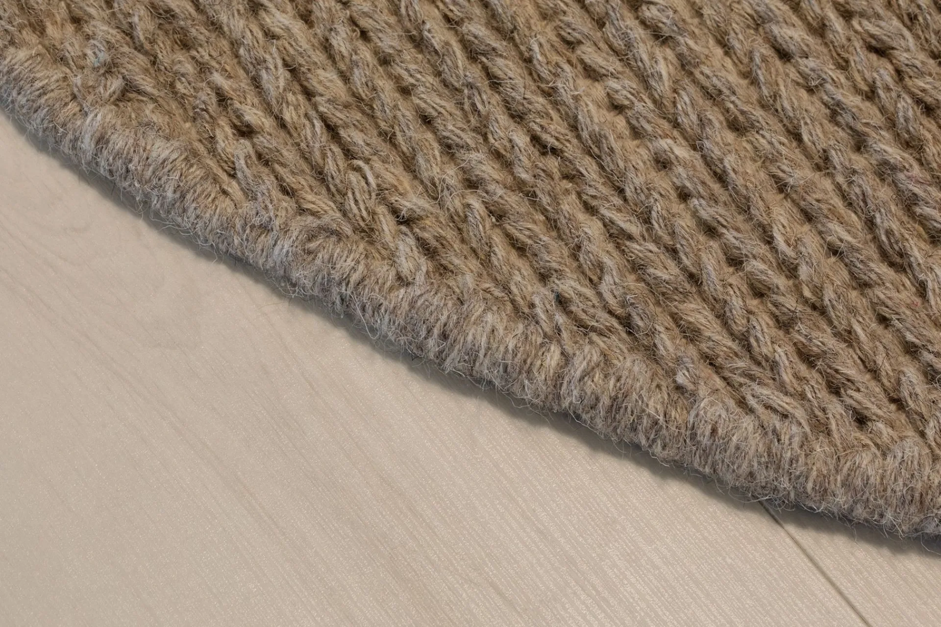 KM Home Moderne Tepper-Dalarö Ullmatte 240 cm Rund Lin