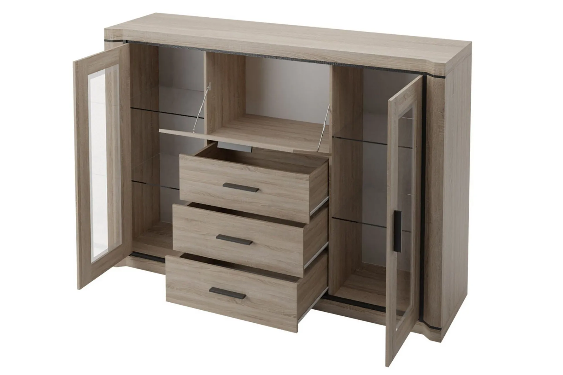 Sideboard & Skjenker-Dallas Skjenk 157x43,5x111 cm tre