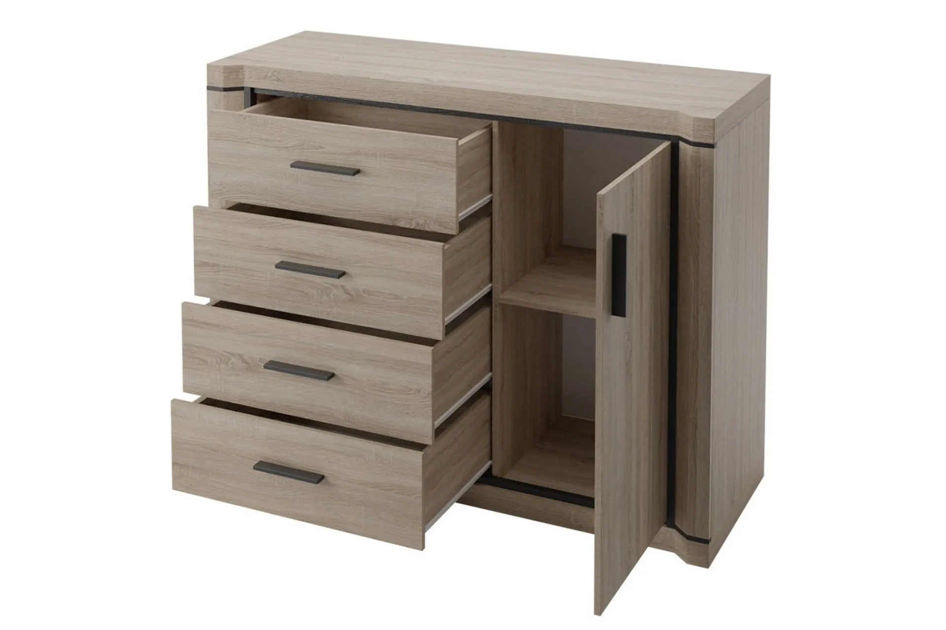 Sideboard & Skjenker-Dallas Skjenk 117x43,5x91 cm trøffel