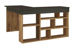 Kontorbord-Dalran Skrivebord 129 cm Natur,Svart
