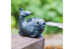 Hagedekorasjon-Damfigur Heissner Fisk Bronse