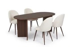 Dano Spisebord 180 cm med 4 Nibe Plus Spisestoler