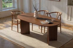 Spisebord & Kjøkkenbord-Dano Spisebord 180 cm Oval Mellomfarget tre