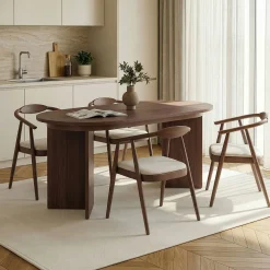 Spisebord & Kjøkkenbord-Dano Uttrekkbart spisebord 160-200 cm Valnøtt