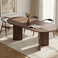 Spisebord & Kjøkkenbord-Dano Uttrekkbart spisebord 160-200 cm Valnøtt