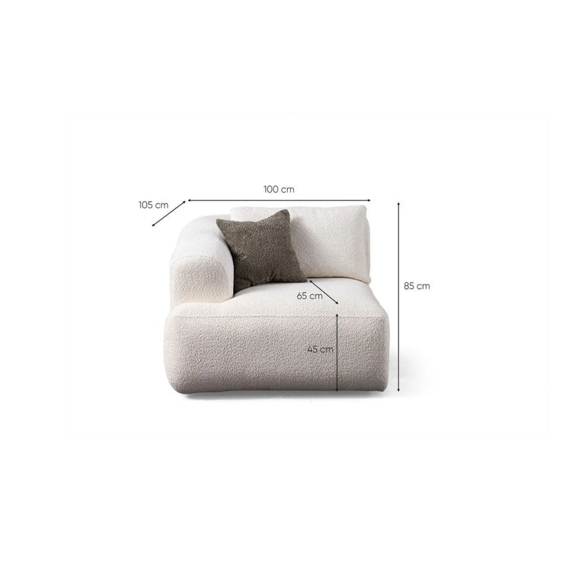 Dashwood 3-seters Hjørnesofa
