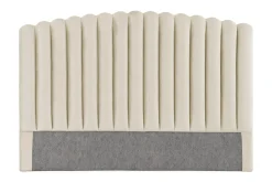 Sengetilbehør & Sengegavl-Davia Sengegavl Fløyel 160 cm Beige