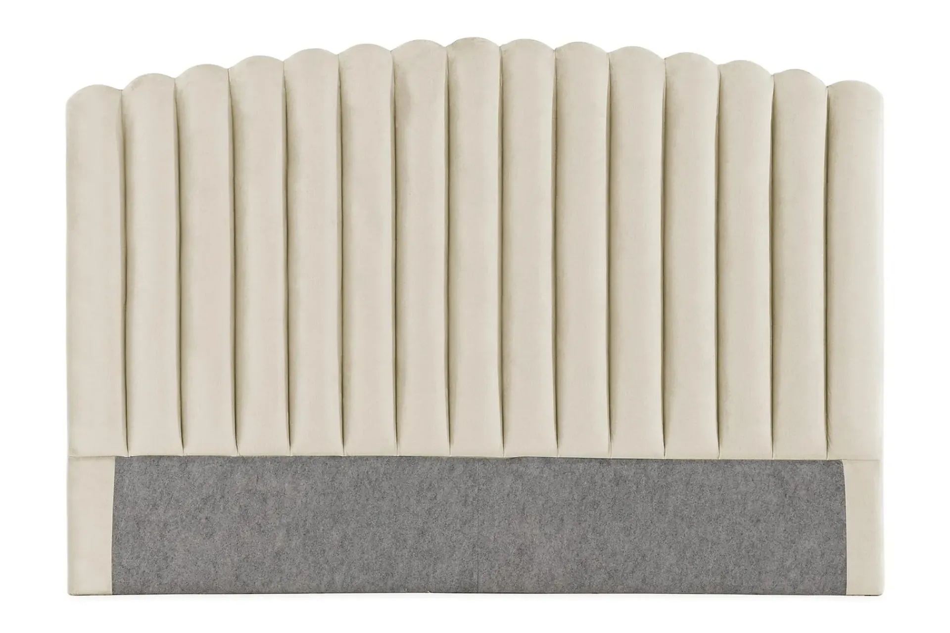 Sengetilbehør & Sengegavl-Davia Sengegavl Fløyel 160 cm Beige