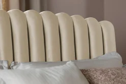 Sengetilbehør & Sengegavl-Davia Sengegavl Fløyel 160 cm Beige