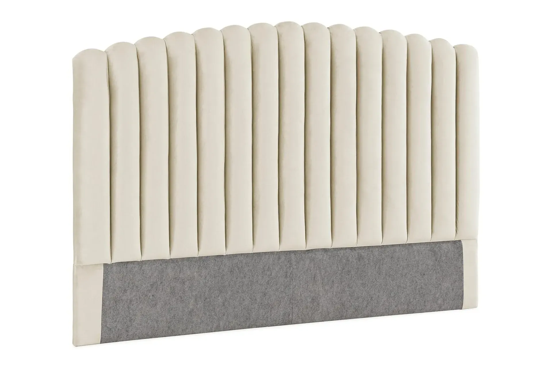 Sengetilbehør & Sengegavl-Davia Sengegavl Fløyel 160 cm Beige