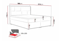 Deco Kontinentalseng 180x215 cm