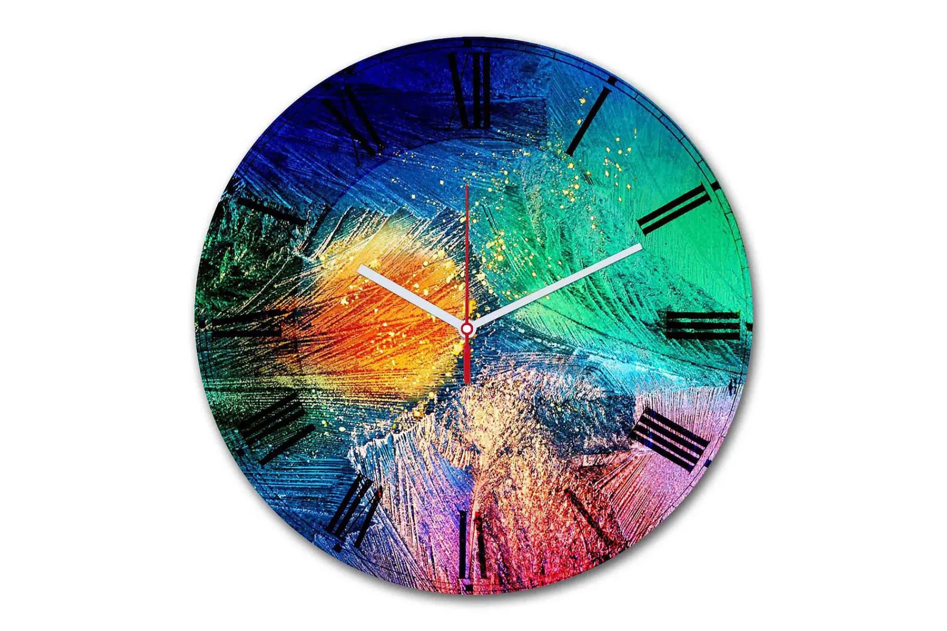 Veggklokke-Decorative MDF Clock 30x Flerfärgad