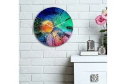Veggklokke-Decorative MDF Clock 30x Flerfärgad