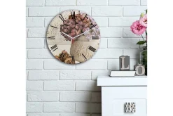 Veggklokke-Decorative MDF Clock 30x Flerfärgad