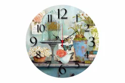 Veggklokke-Decorative MDF Clock 40x Flerfärgad