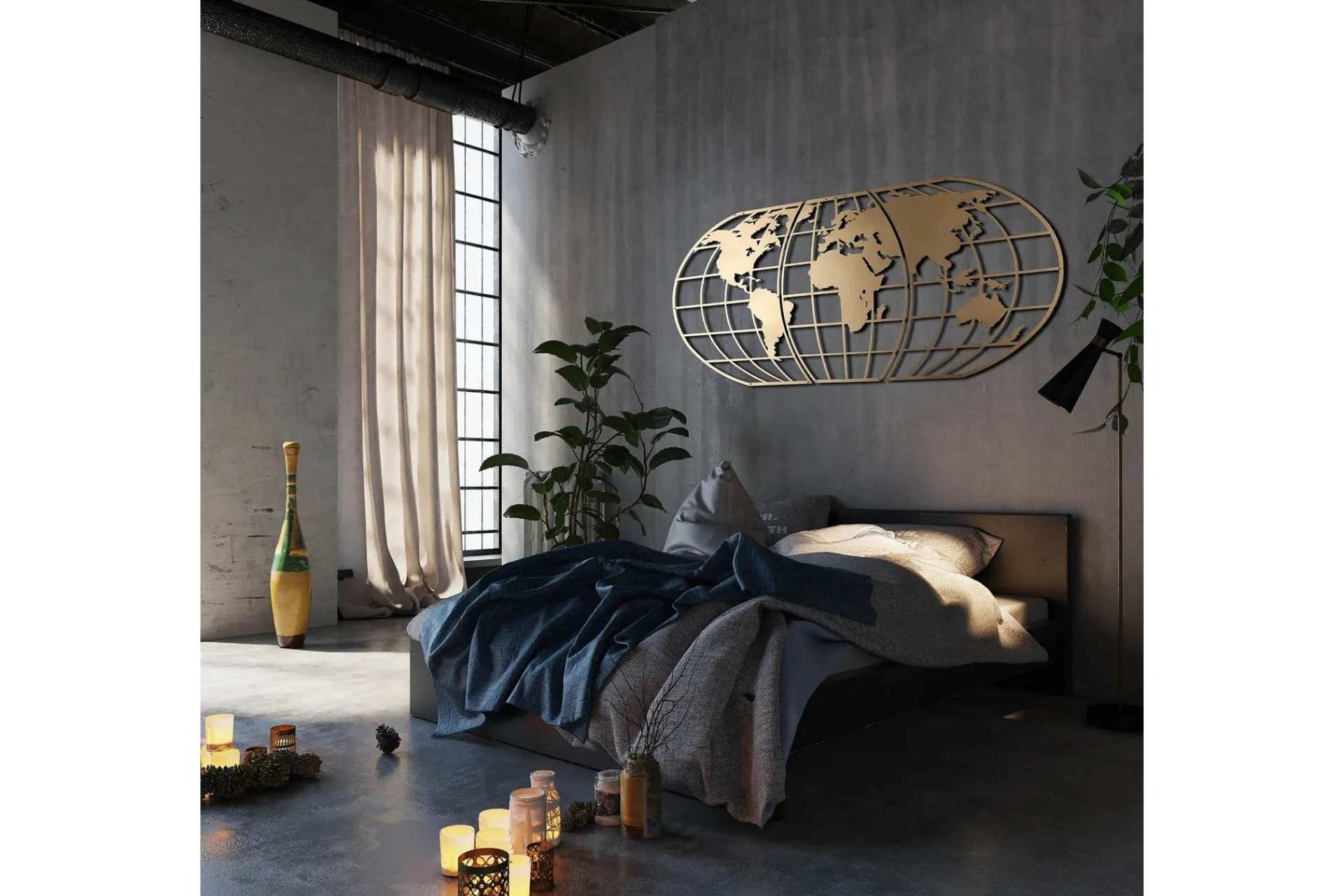 Skilt-Decorative Metal Wall Accessory 60x120 Gull