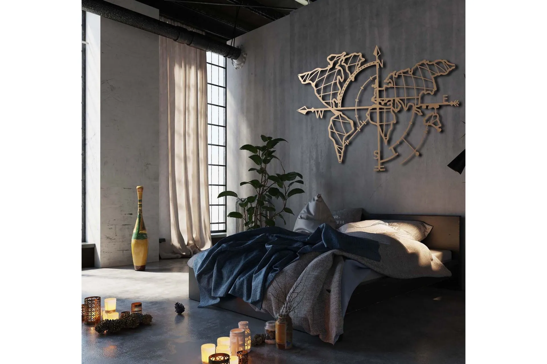 Decorative Metal Wall Accessory 65x95
