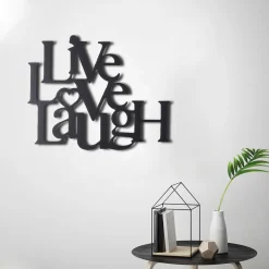 Skilt-Decorative Metal Wall Accessory 40x49 Svart