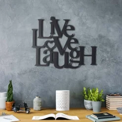Skilt-Decorative Metal Wall Accessory 40x49 Svart