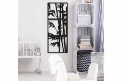 Skilt-Decorative Metal Wall Accessory 49x40 Svart