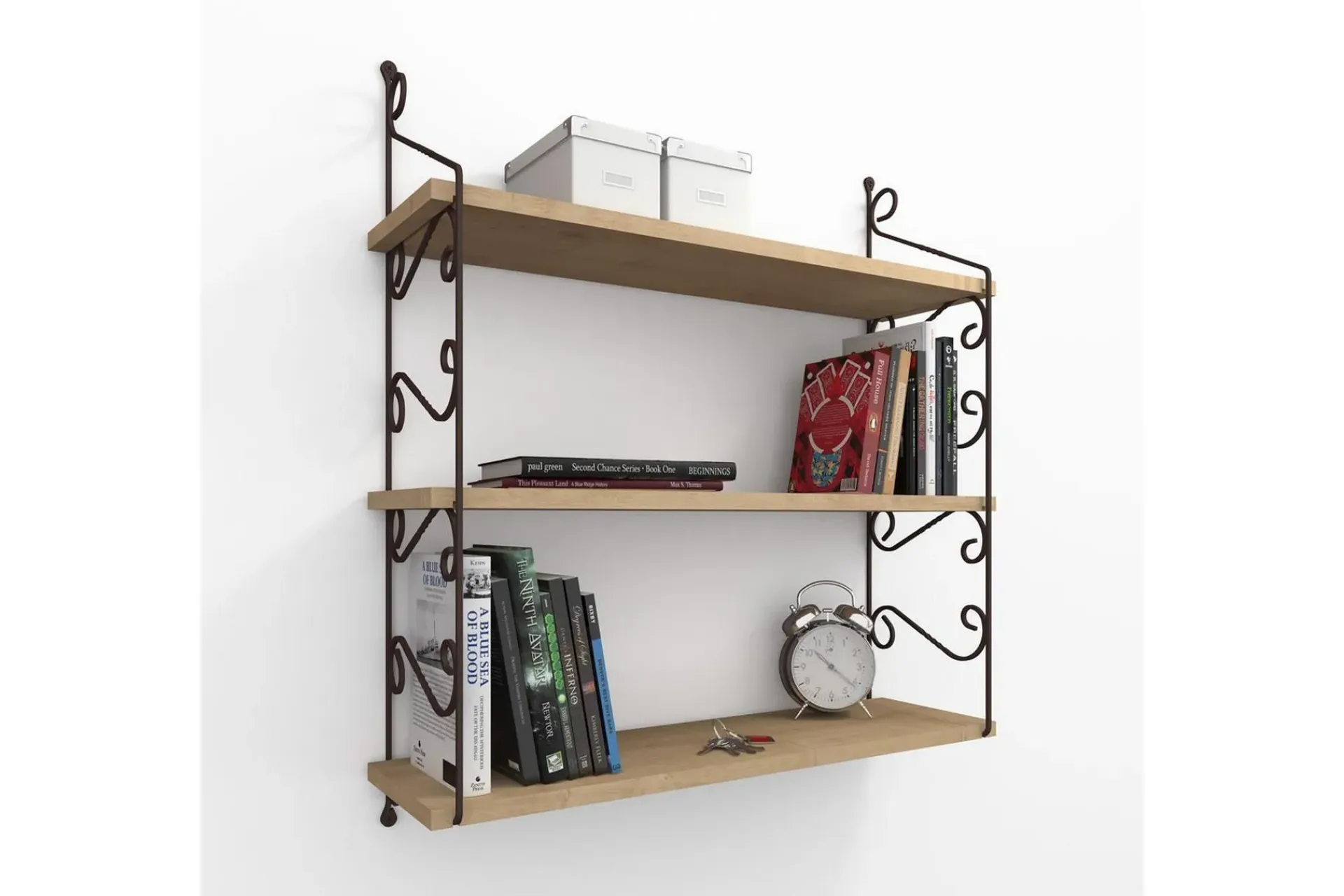 Vegghylle-Decormet Vegghylle 3 Hyller Brun
