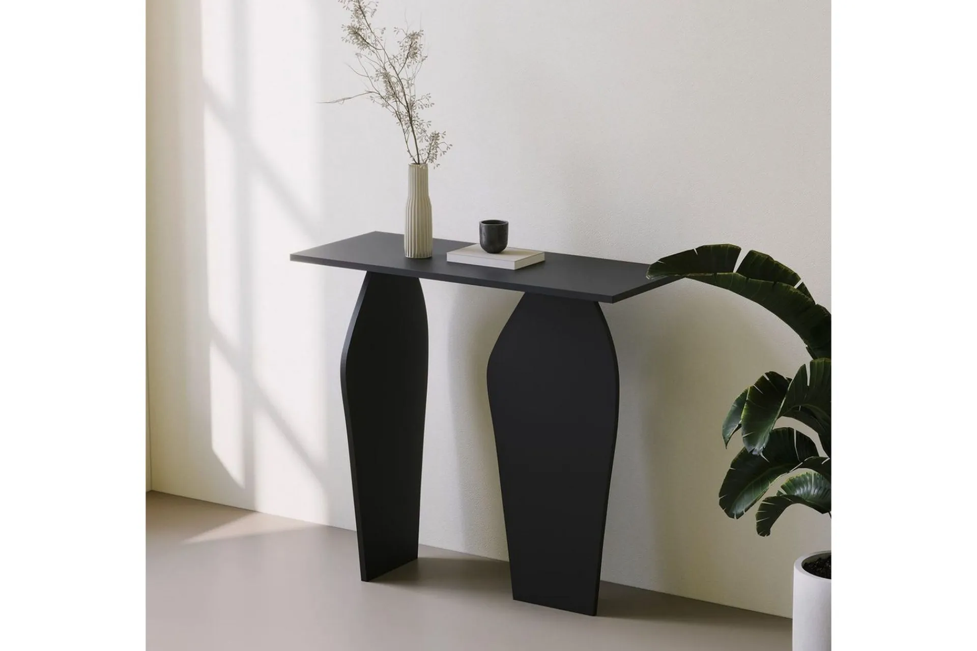 Gangbord|Avlastningsbord-Decorotika Kommode 100 cm Svart