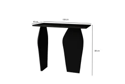 Gangbord|Avlastningsbord-Decorotika Kommode 100 cm Svart