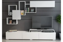 Tv-Møbelsett-Decorotika Mediaoppbevaring Hvit