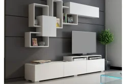 Tv-Møbelsett-Decorotika Mediaoppbevaring Hvit