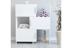 Bokhylle-Decorotika Oppbevaringshylle Hvit